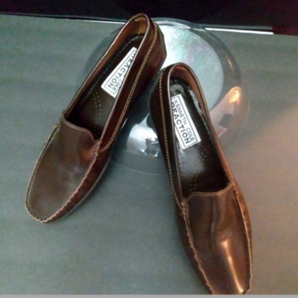 Kenneth Cole Reaction Shoes - Kenneth Cole Women's Loafers, Cordovan Color, Size 8.5